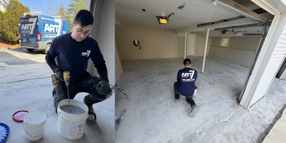 epoxy garage floor in reading ma